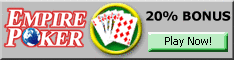 Empire Poker - play with others in an exciting interactive poker game