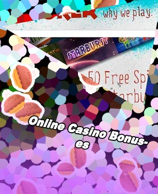 Free starburst spins on registration